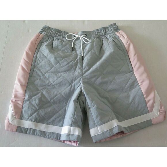 Puma TL62029 Men's Sz Small Gray/Pink Reversible Woven Padded Shorts $80+ - Picture 1 of 8